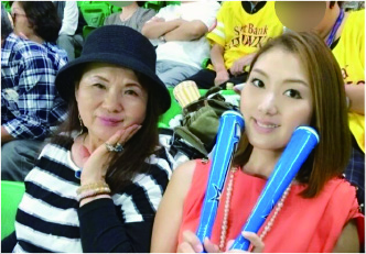 アプローチの慰安旅行で行った福岡で母と野球観戦